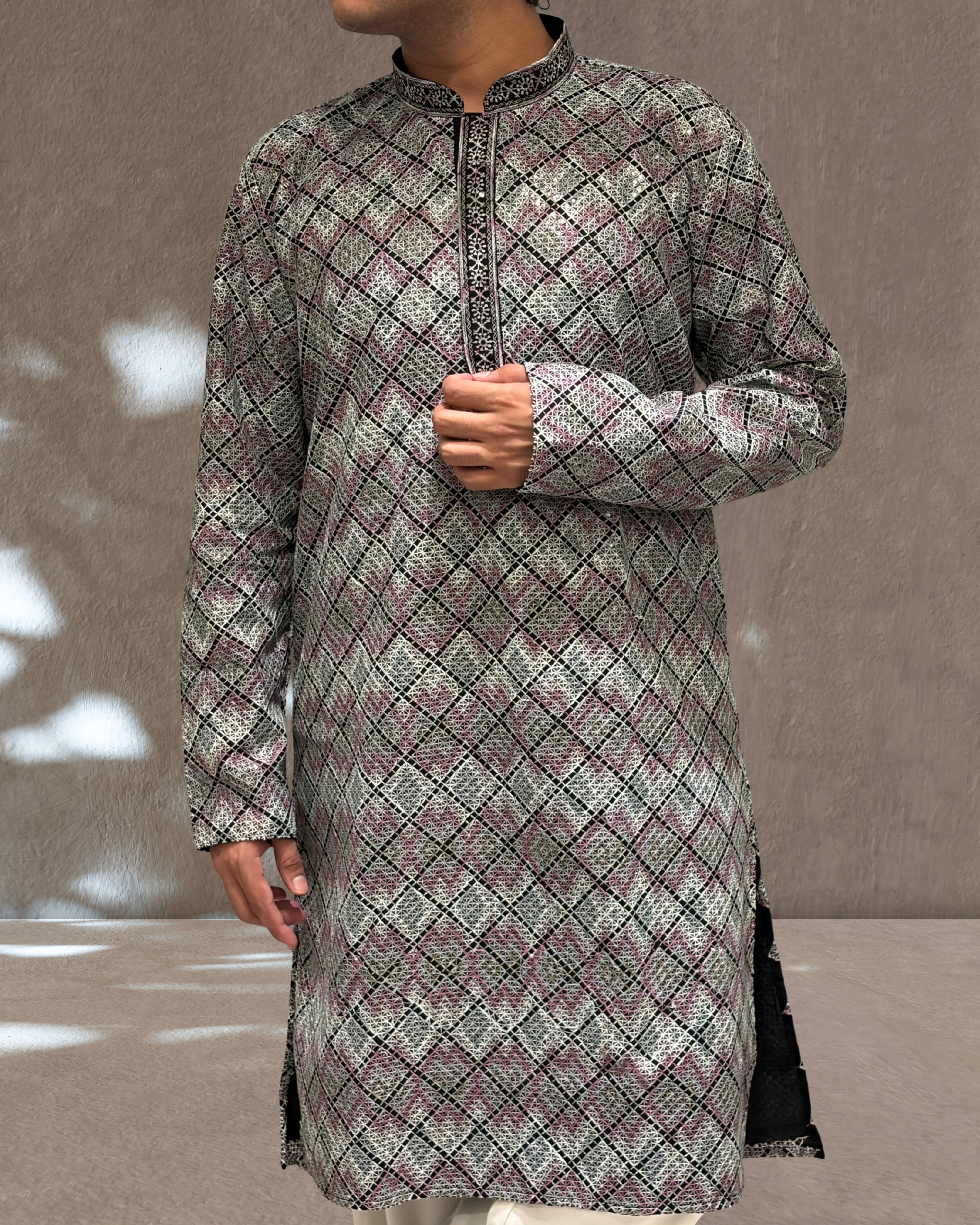 Elegant Black Base Kurta