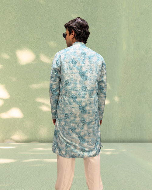 Serene Ice Blue Kurta
