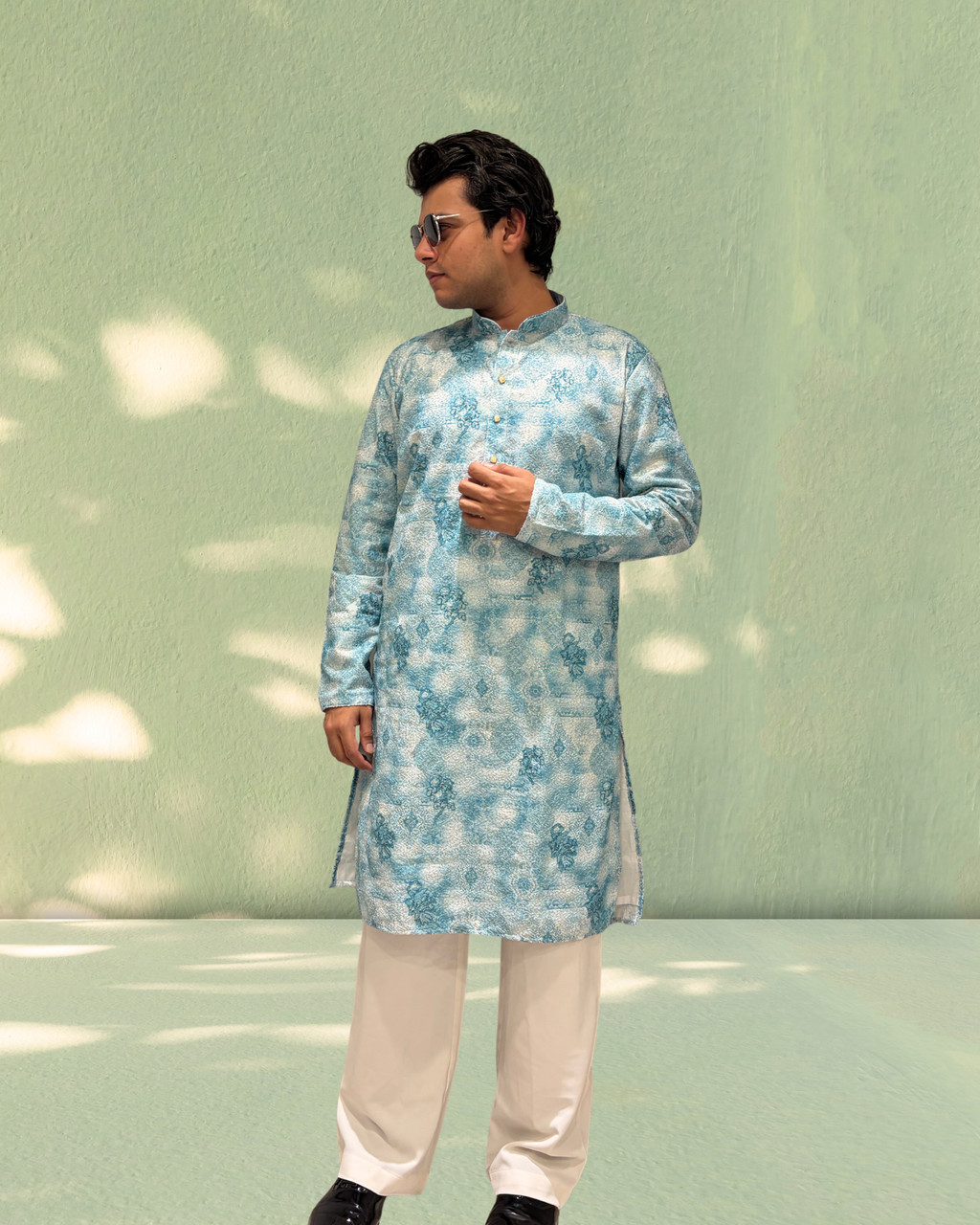 Serene Ice Blue Kurta